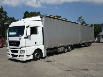 Curtainsider truck MAN TGX 440 6x2 + Svan 120m3: picture 1