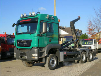 Hook lift truck MAN TG-S 26.540 6x6 Abrollkipper Schalter, Meiller: picture 1