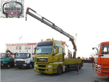 Dropside/ Flatbed truck MAN TG-X 26.480 6x2-2 LL Pritsche Heckkran 45m/to, F: picture 1