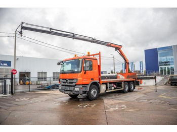 Dropside/ Flatbed truck, Crane truck Mercedes ACTROS 2636-MP3+PK18002/4EXT: picture 1