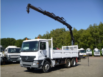 Dropside/ Flatbed truck Mercedes Actros 2644 6x4 + Hiab XS144 B-3 HiDuo: picture 1