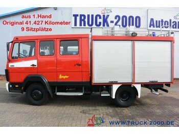 Hook lift truck Mercedes-Benz 814 D Feuerwehr Löschfahrz.+Tank 41TKM 9 Sitzer: picture 1