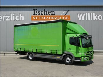 Curtainsider truck Mercedes-Benz 818 L, Atego 4x2, LBW, Lasi: picture 1