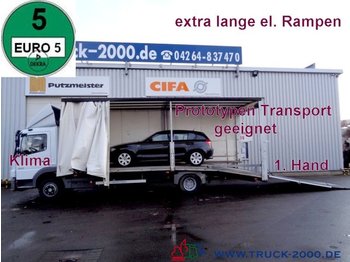 Autotransporter truck Mercedes-Benz 922 Atego Geschlossener Transport + el. Rampen: picture 1
