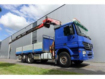 Dropside/ Flatbed truck Mercedes-Benz ACTROS 2554 V8 6X2  FASSI F360X9 RETARDER HUB RE: picture 1