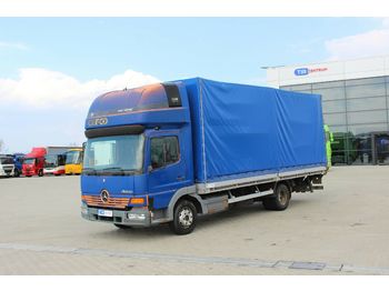 Dropside/ Flatbed truck Mercedes-Benz ATEGO 815, HYDRAULIC LIFT, SLEEPING BODY: picture 1