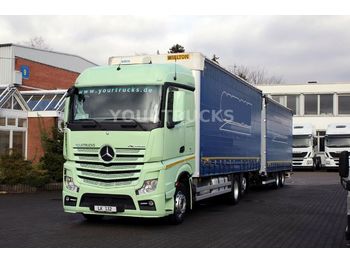 Curtainsider truck Mercedes-Benz Actros 2543 E6 MP4 Retarder/Durchlade/ Jumbo ZUG: picture 1