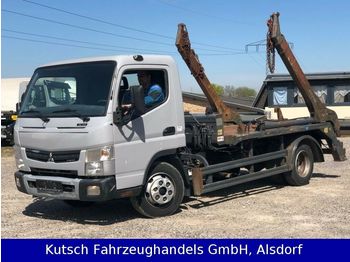 Skip loader truck Mitsubishi Canter 7 C 18 Tele - Absetzer - Meiller: picture 1