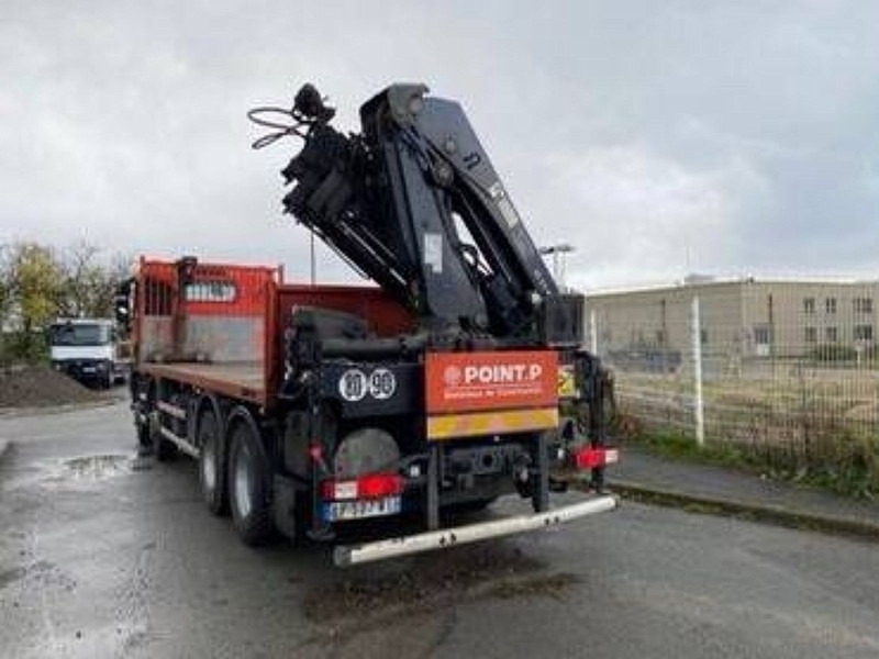 Dropside/ Flatbed truck, Crane truck Renault C 430 hiab 211ep4: picture 5