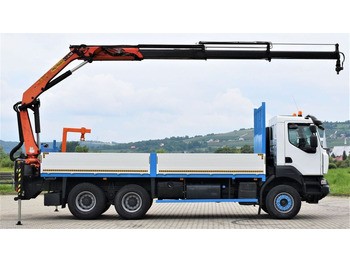 Crane truck, Dropside/ Flatbed truck Renault KERAX 370 *PK 16502 + FUNK / 6x4 * TOP: picture 5