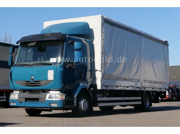 Curtainsider truck RENAULT Midlum 220