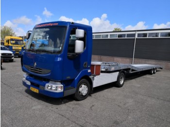 Autotransporter truck Renault Midlum 220.18 + Veldhuizen P31-5 13.60M 3 Auto's! CE combi: picture 1