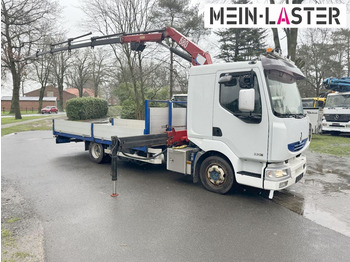 Renault Midlum 220 HMF 683 K4 15m-400 Kg Funk Seilwinde  - Crane truck, Dropside/ Flatbed truck: picture 2