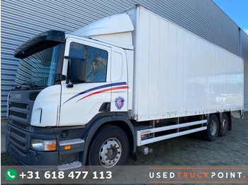 Box truck Scania P310 / 6X2 / Optie Cruise / Euro 3 / Tail lift / Belgium Truck: picture 1