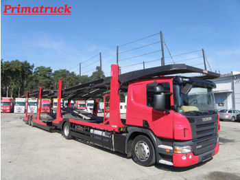 Autotransporter truck Scania P380, E-4, Anhänger Lohr für 9-11 PKW: picture 1