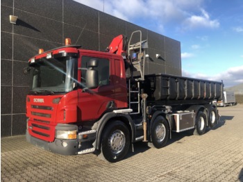 Container transporter/ Swap body truck, Crane truck Scania P400 8x2 Euro 5: picture 1