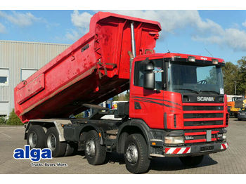 Tipper Scania R124CB 8x4, Mulde, Hydr. Klappe, Schalter, 420PS: picture 1