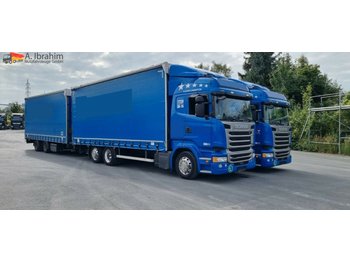 Curtainsider truck Scania R410 Komplettzug 2016, 120 cbm: picture 1