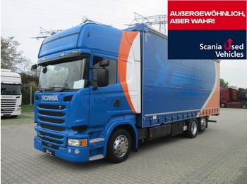Dropside/ Flatbed truck Scania R450LB6X2MLB / Jumbo Schiebeplane: picture 1
