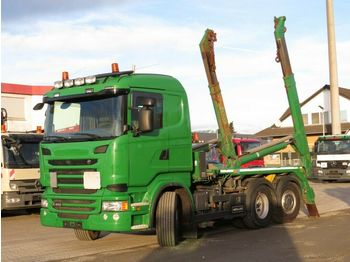 Skip loader truck Scania R 400 6x2 Absetzkipper Meiller + Funk: picture 1