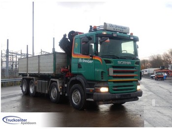 Tipper Scania R 480, Steel springs, Reduction axle, HMF 1820 K4: picture 1