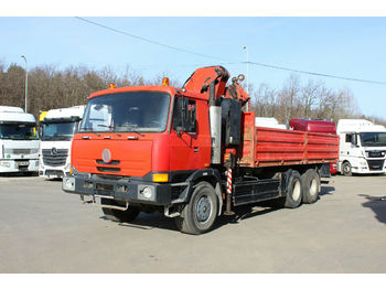 Dropside/ Flatbed truck Tatra T815 28.270 6X6, RETARDER, HYDR. CRANE  EFFER: picture 1