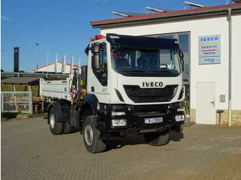 Tipper Iveco AD190T33W 4x4 Kipper + Kran Fassi F120 + Funk