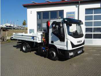 Tipper Iveco Eurocargo ML80E22 Kipper + Kran Fassi F40 +Funk