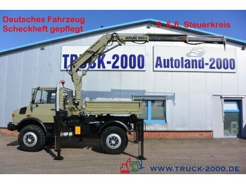 Tipper, Crane truck Unimog U1650 Kipper Atlas 100.1 Kran 5.&6. Steuerkreis: picture 1