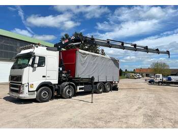Volvo FH 460  - Curtainsider truck, Crane truck: picture 2