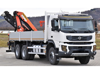 Crane truck, Dropside/ Flatbed truck Volvo FMX 370 PRITSCHE 6,70m *PK 22002-EH+FUNK/6x4: picture 4