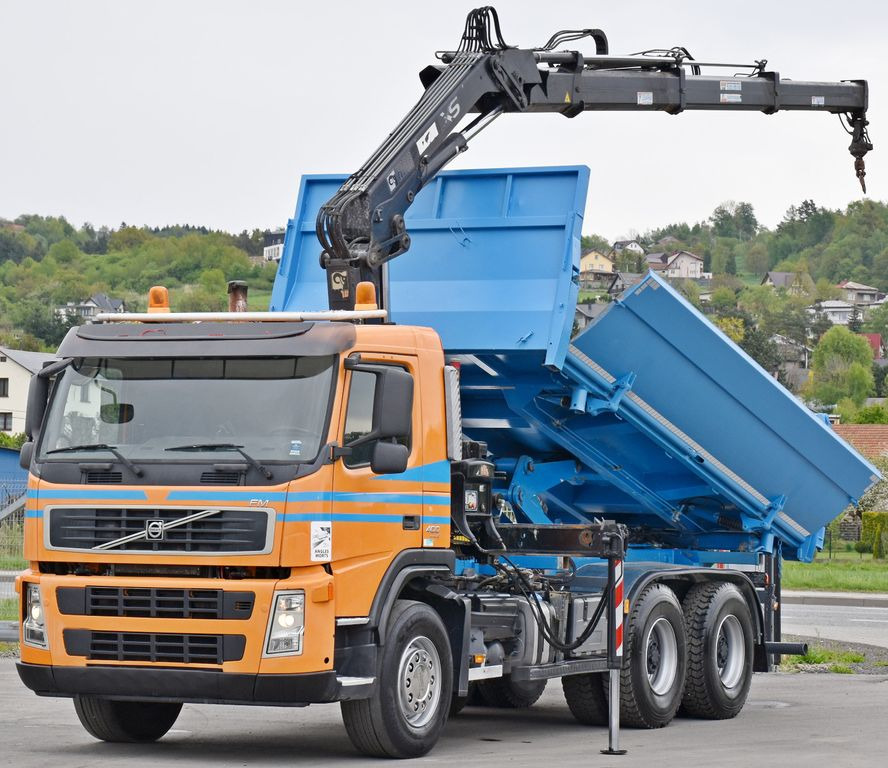 Crane truck, Tipper Volvo FM 400 Kipper 5,20m*HIAB 144 ES-3 HIDUO/FUNK*6x4: picture 3