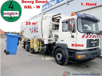 Garbage truck for transportation of garbage MAN FE 26.310 A Georg Smart Seitenlader 1.Hand Klima: picture 1