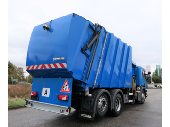 Garbage truck for transportation of garbage SCANIA P 320 DB 6x2 MNA Faun 526 Sidepress Rechtslenker: picture 1