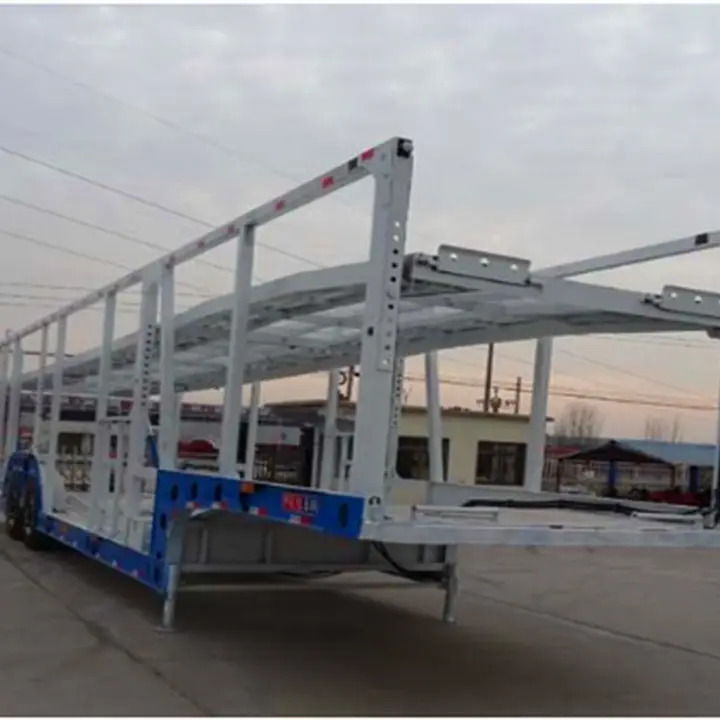  XCMG official multi-axle hydraulic truck trailer flatbed car transporter trailer - Autotransporter semi-trailer: picture 5
