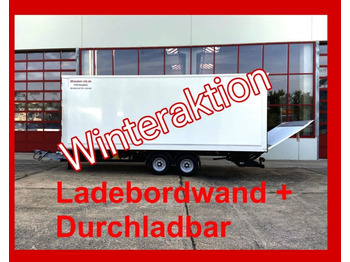 Möslein  Tandem Koffer, Ladebordwand 1,5 t + Durchladbar  - Closed box trailer: picture 1