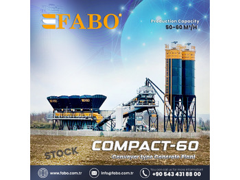 FABO COMPACT-60 CONCRETE PLANT | CONVEYOR TYPE - Concrete plant: picture 1