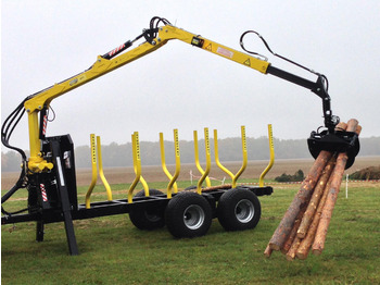 Hydrofast Przyczepa do zrywki drewna model H11 - Timber transport: picture 1