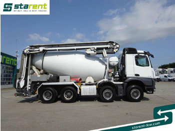 Concrete mixer truck Mercedes Benz Arocs 3748 8x4 Liebherr Betonmischer + Förderband: picture 4
