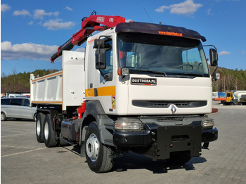 Tipper, Crane truck Renault Kerax 26.370 6x4 Mocny HDS FASSI F110: picture 3