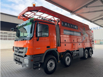 New Vacuum truck Mercedes-Benz ACTROS 4148 8x4 Kanalreiniger & Wasserrückgewinn: picture 2