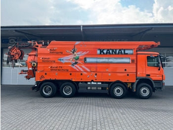 New Vacuum truck Mercedes-Benz ACTROS 4148 8x4 Kanalreiniger & Wasserrückgewinn: picture 3