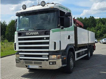 Dropside/ Flatbed truck, Crane truck SCANIA 144.460: picture 2 Dropside/ Flatbed truck, Crane truck SCANIA 144.460: picture 2