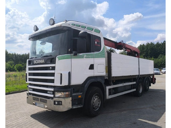 Dropside/ Flatbed truck, Crane truck SCANIA 144.460: picture 3 Dropside/ Flatbed truck, Crane truck SCANIA 144.460: picture 3