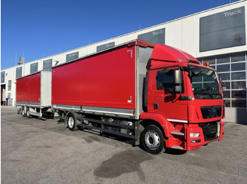 Curtainsider truck MAN TGM 18.320