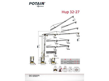 Self-erecting tower crane POTAIN