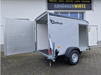 Closed box trailer Roadster Sport C255 252x125x154cm aero Sandwich silvergrey Poly grey Seitentür Rampekombi (S) 1300kg: picture 4