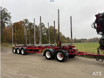 Timber truck, Crane truck Volvo FH64 R Timber truck, trailer and crane: picture 4