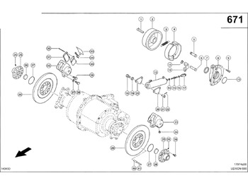 Brake drum CLAAS