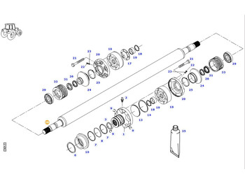 Axle and parts FENDT